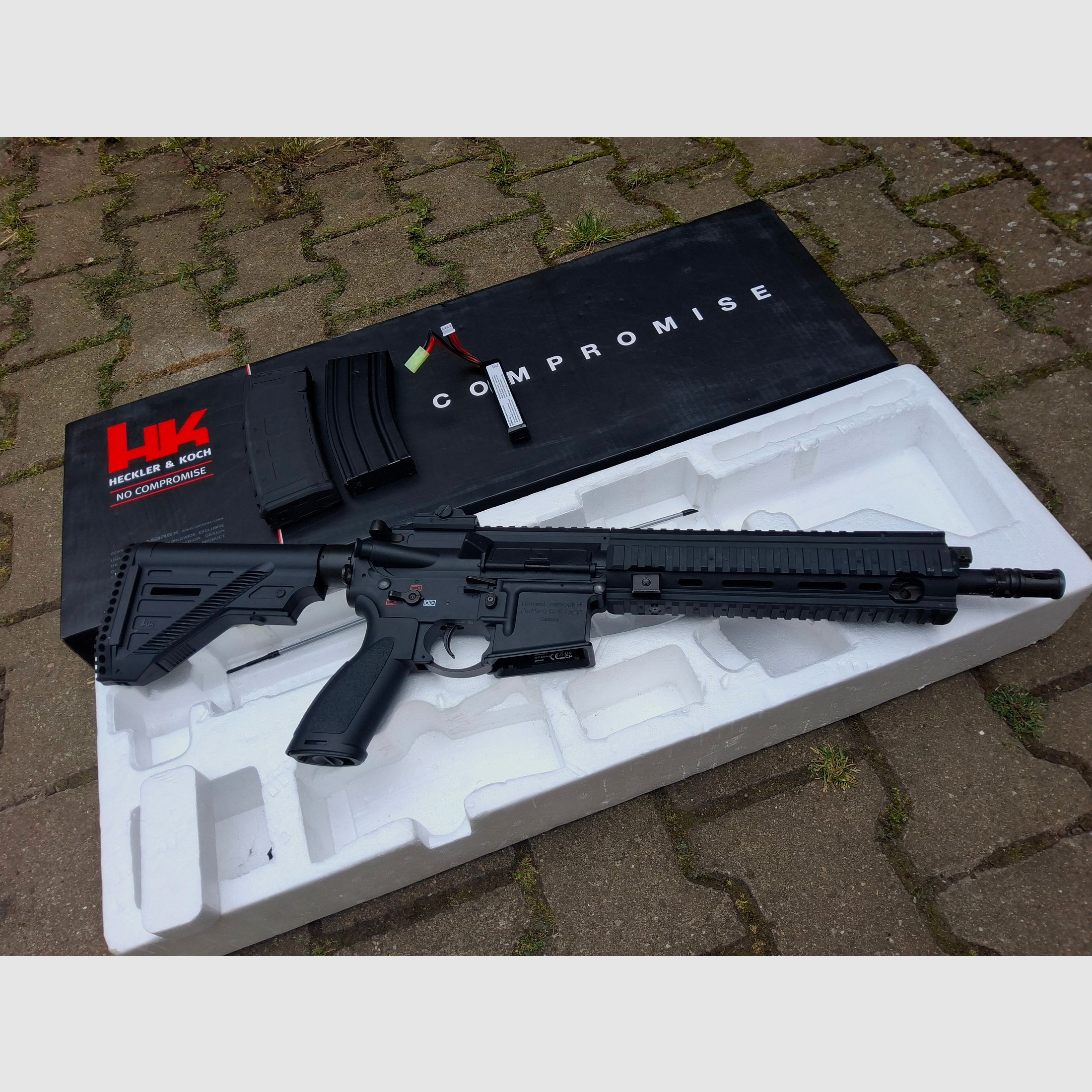 Umarex HK416 A5 licensed – 1.3J – 11.1V LiPo – 2x Mid-Cap