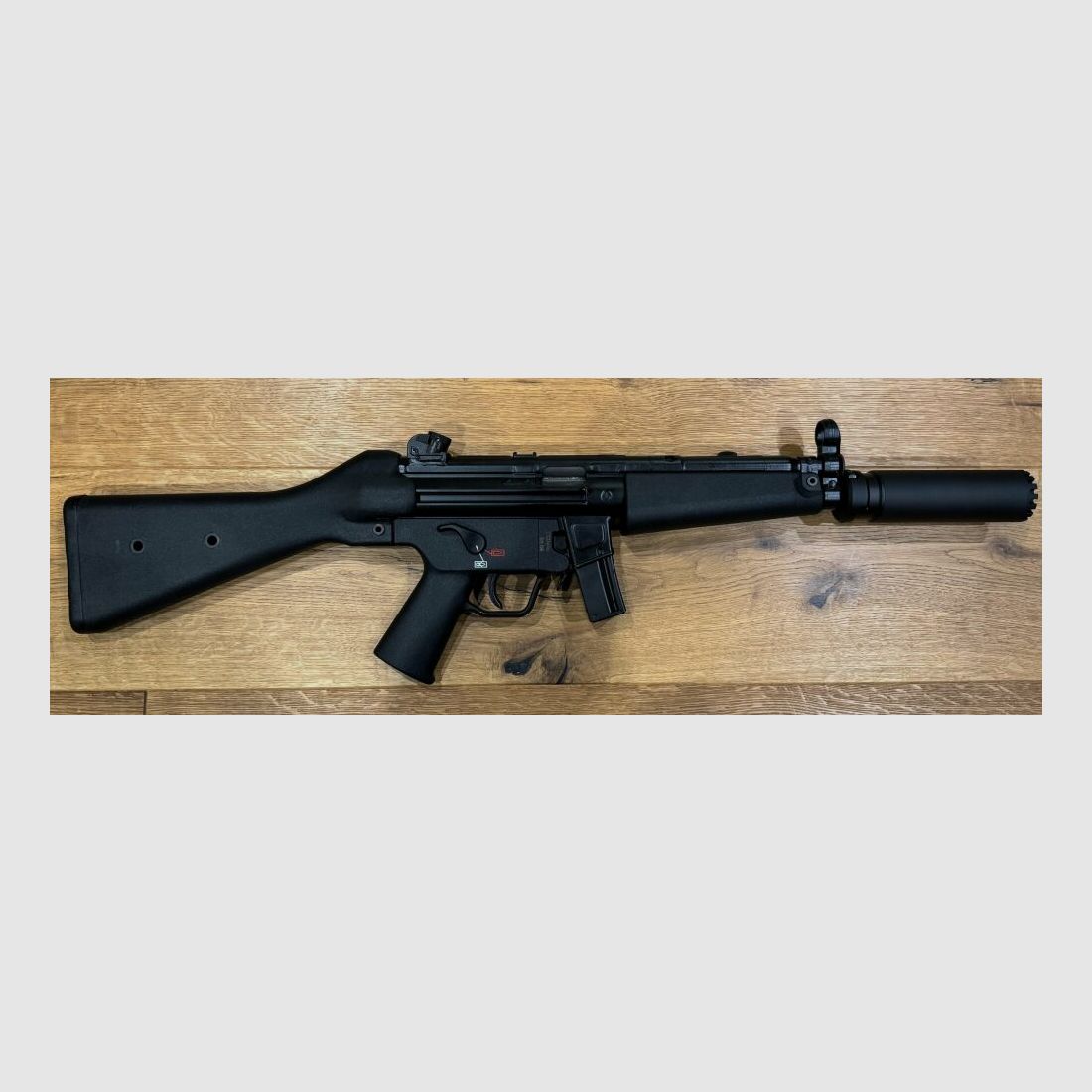 Heckler and Koch SP5 rifle with B&T RBS silencer SQD™ Compact