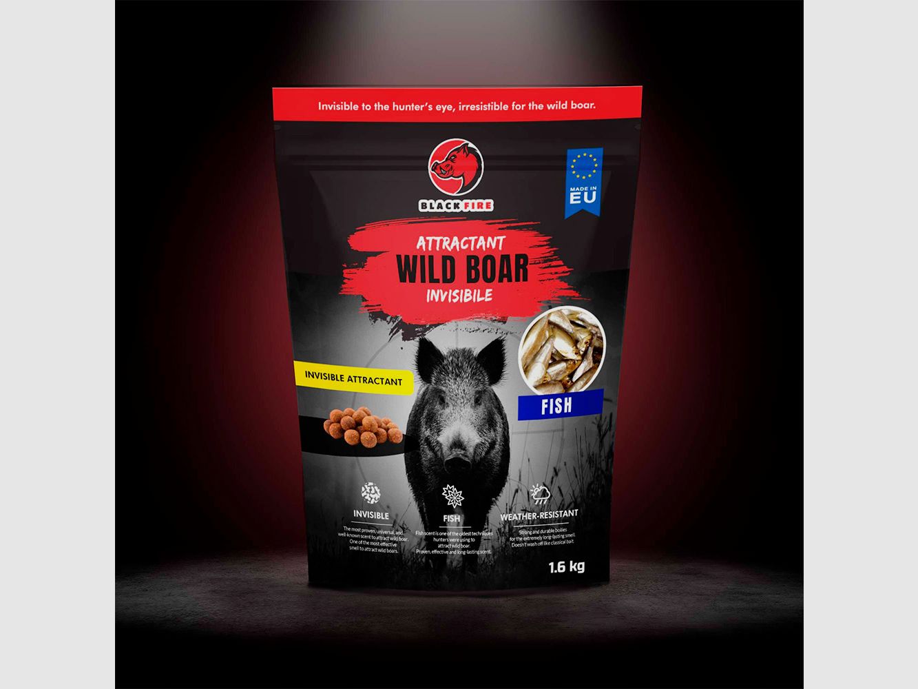Aroma Bag 1.5 kg Invisible Black Fire – Flavors: Fish, image 5 of 5