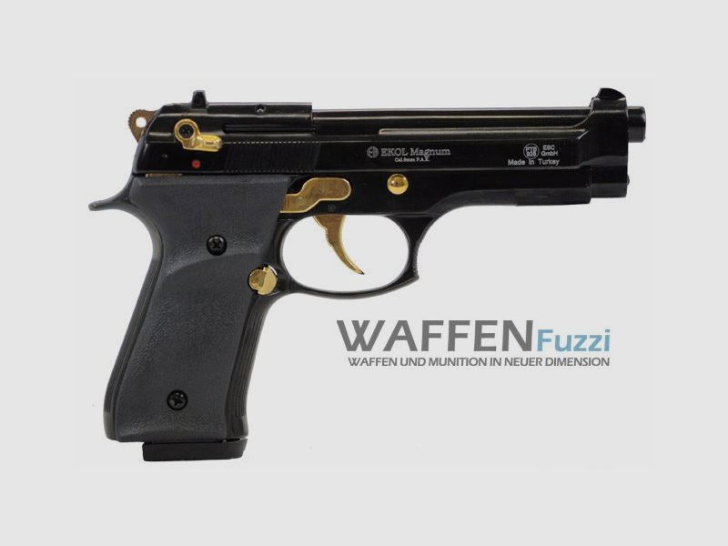 Ekol Magnum Schreckschusswaffe 9mm schwarz-gold, Bild 2 von 2