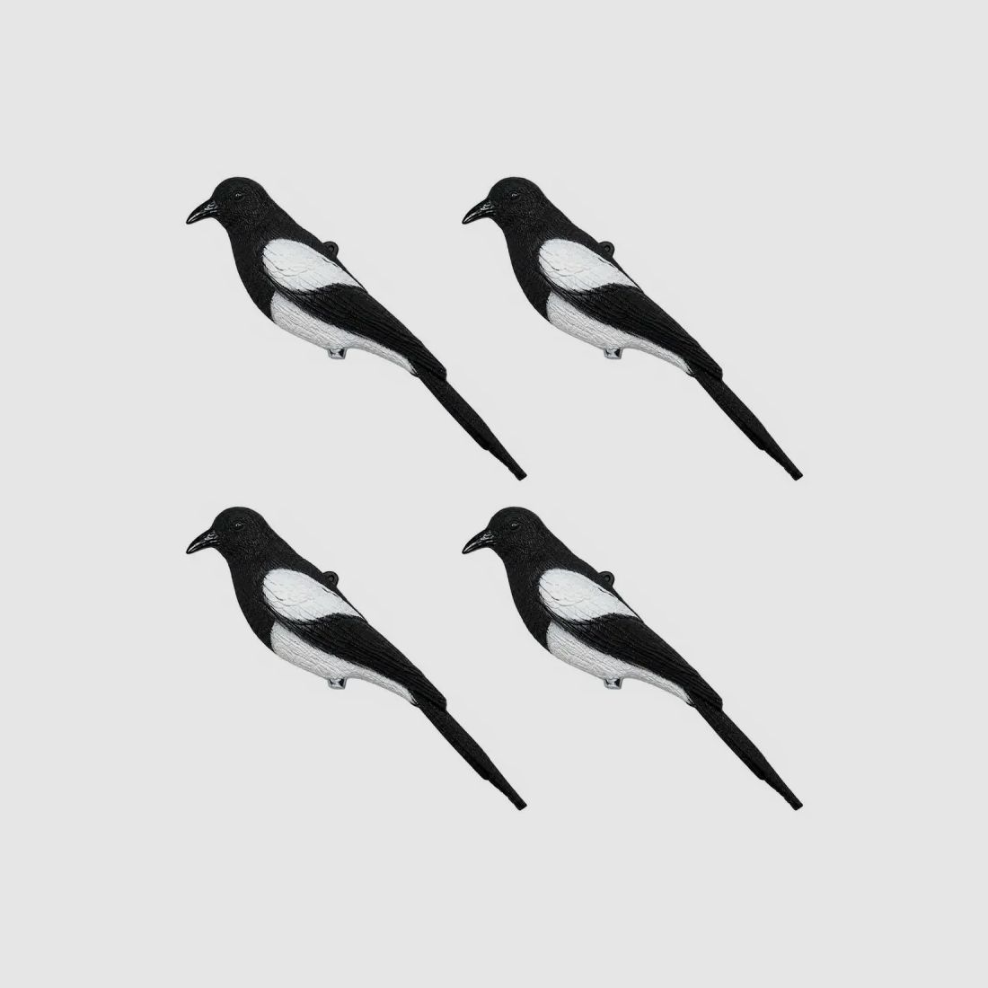 Set of 4 Plastic Crow Decoys 40cm, image 2 of 6