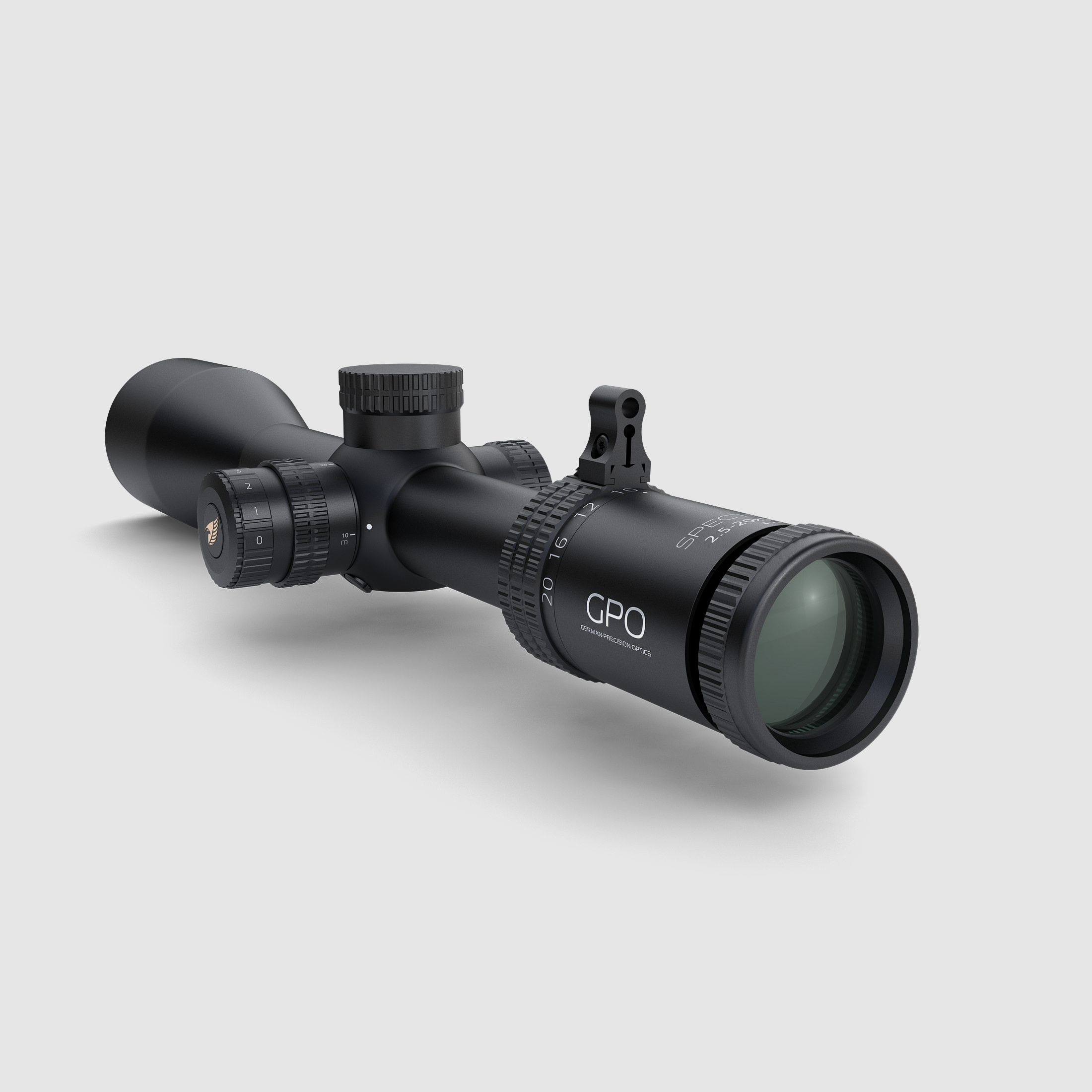 GPO SPECTRA™ 8x cannocchiale da puntamento 2,5-20x50i G4i FIBER, immagine 3 di 3