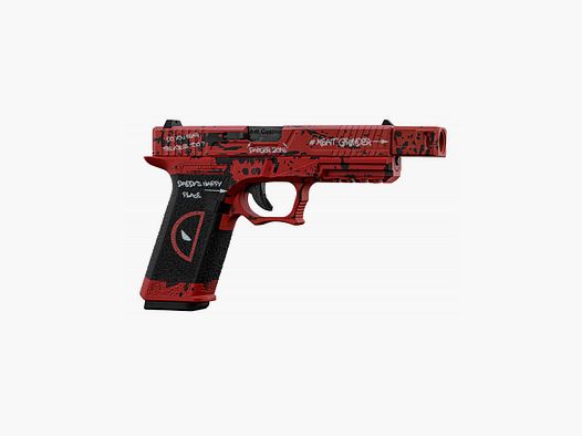 Réplique Airsoft GBB VX7302 DP rouge et noir