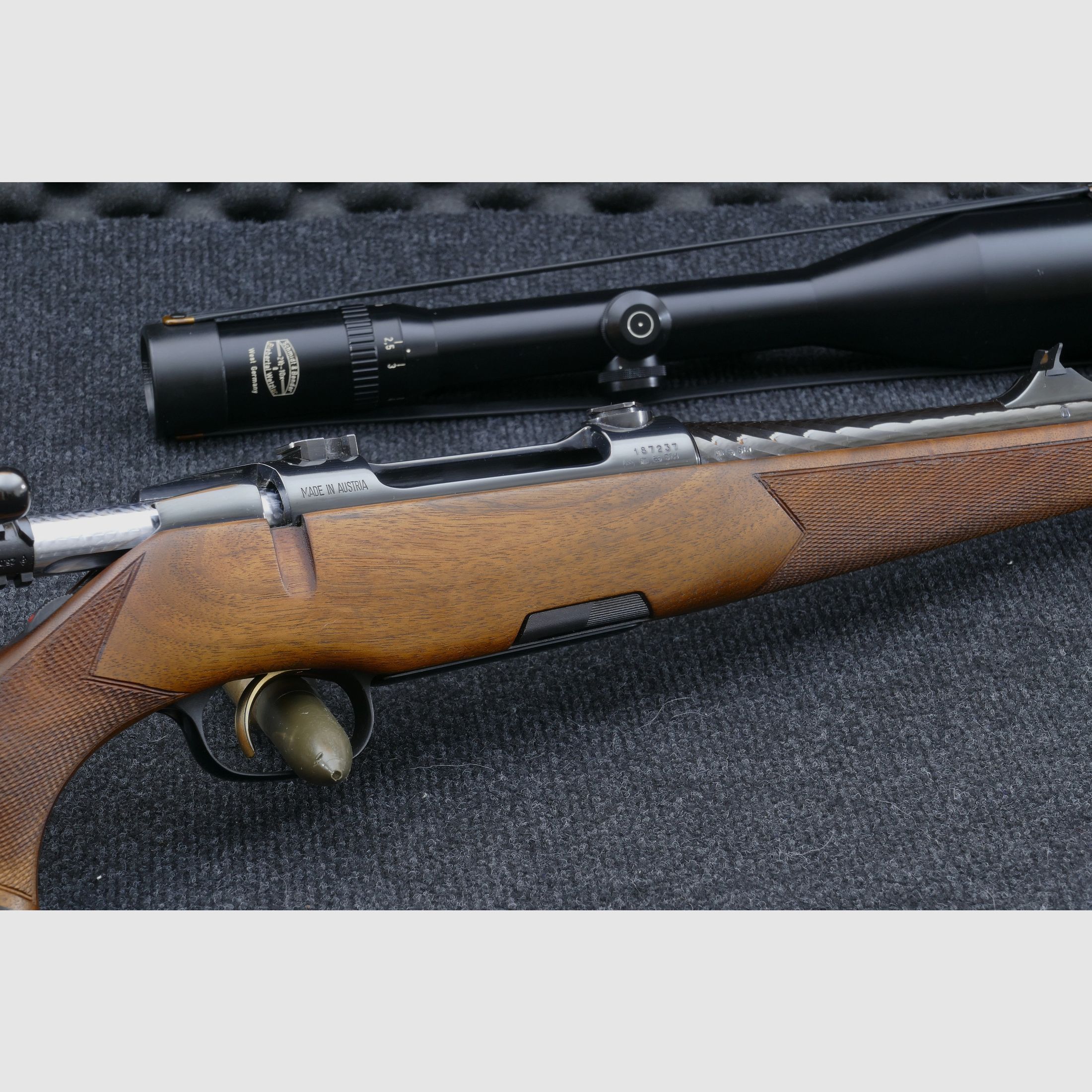 Steyr Mannlicher Luxus M en calibre .30-06 Springfield de primera mano en estado original excepcionalmente bueno, casi como nuevo WHB295