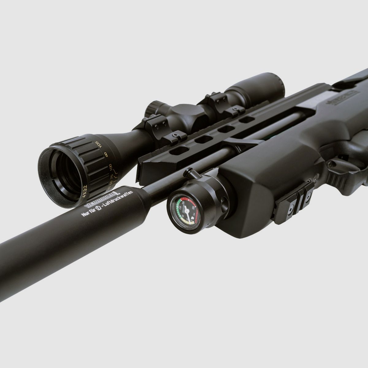 Pressluftgewehr Weihrauch HW 100 Bullpup Carbine Synthetikschaft SchalldĂ¤mpfer Kaliber 5,5 mm (P18)