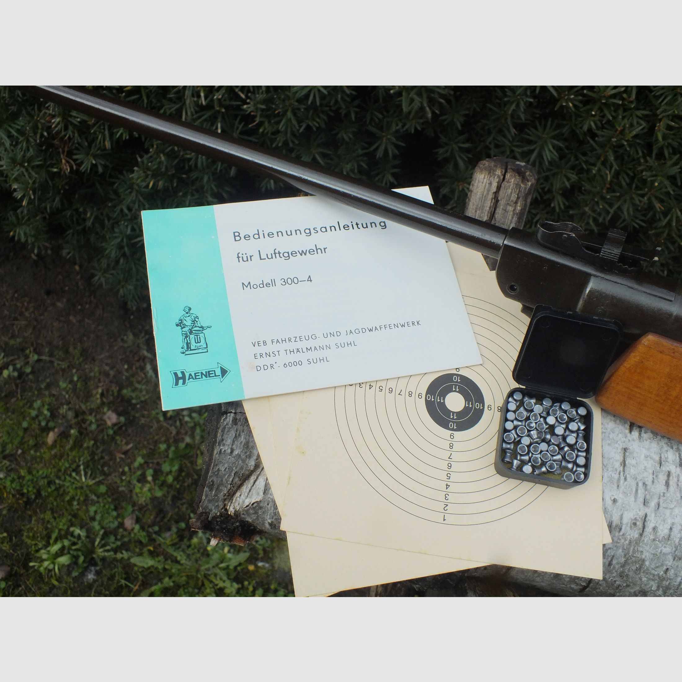 Suhler Luftdruckgewehr Haenel 300-3 mit Sportschaft