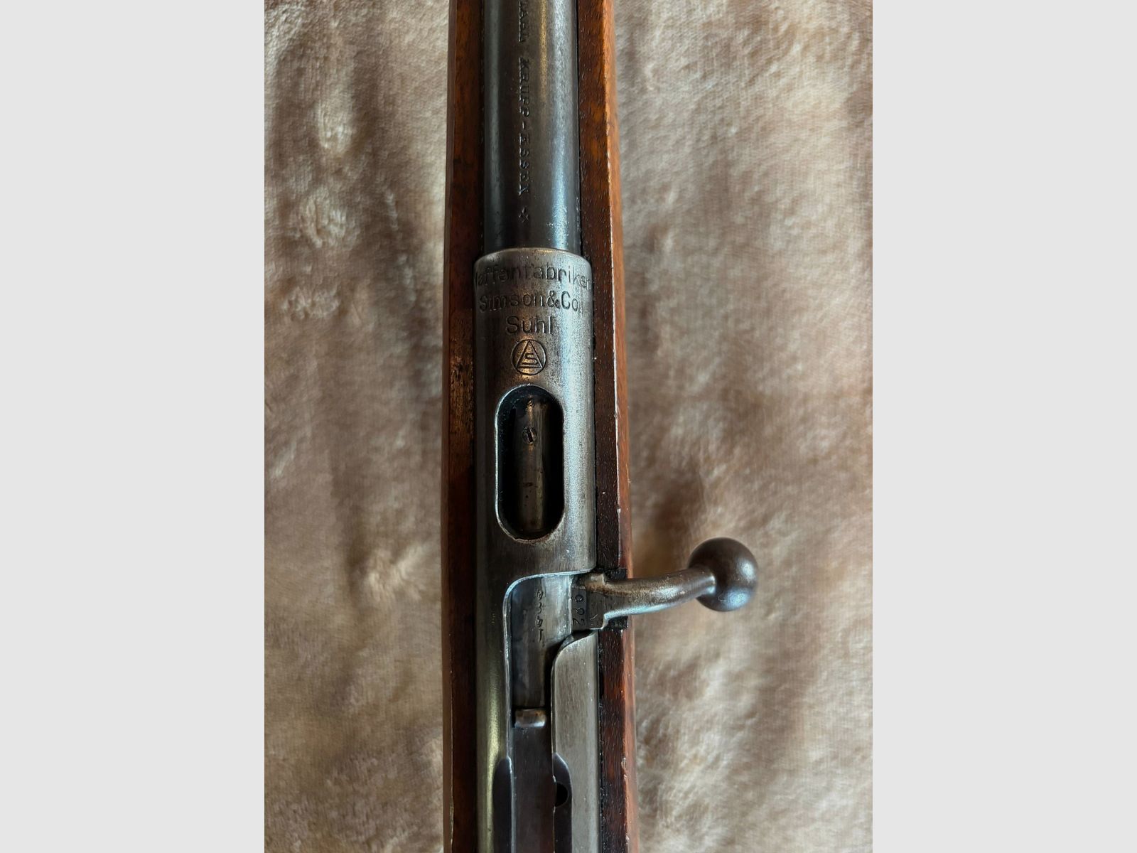 Repetidora 22 Long Rifle Simson&Co Suhl rareza con mira abierta