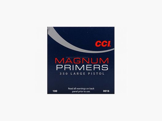 CCI 350 LARGE PISTOL MAGNUM ZÜNDHÜTCHEN 1000 STK