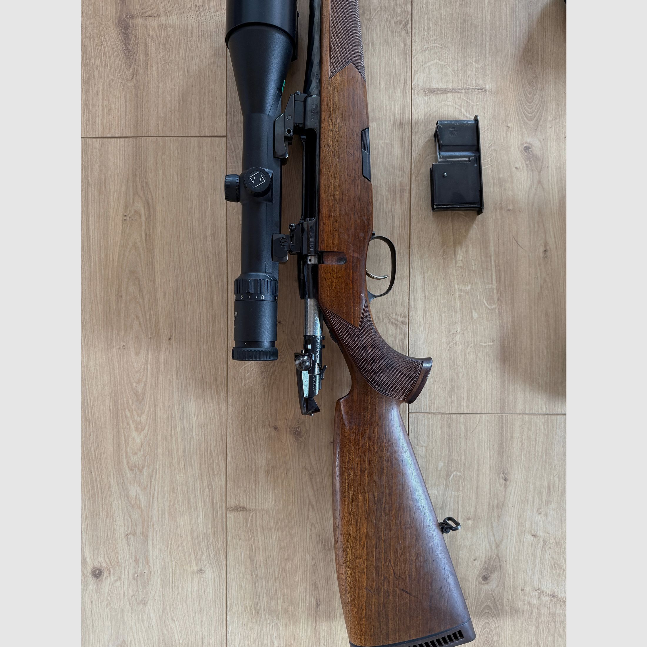 Steyr Mannlicher Luxus Kal. .30-06 Spr. Zeiss Diavari ZM 3-12x56 T* Schwenkmontage Repetierer