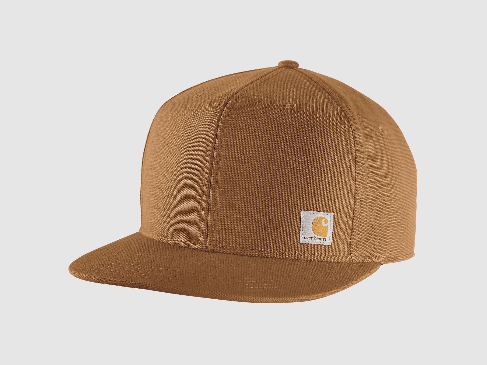 Czapka Carhartt Firm Duck Flat Brim Mężczyźni Carhartt Brązowy