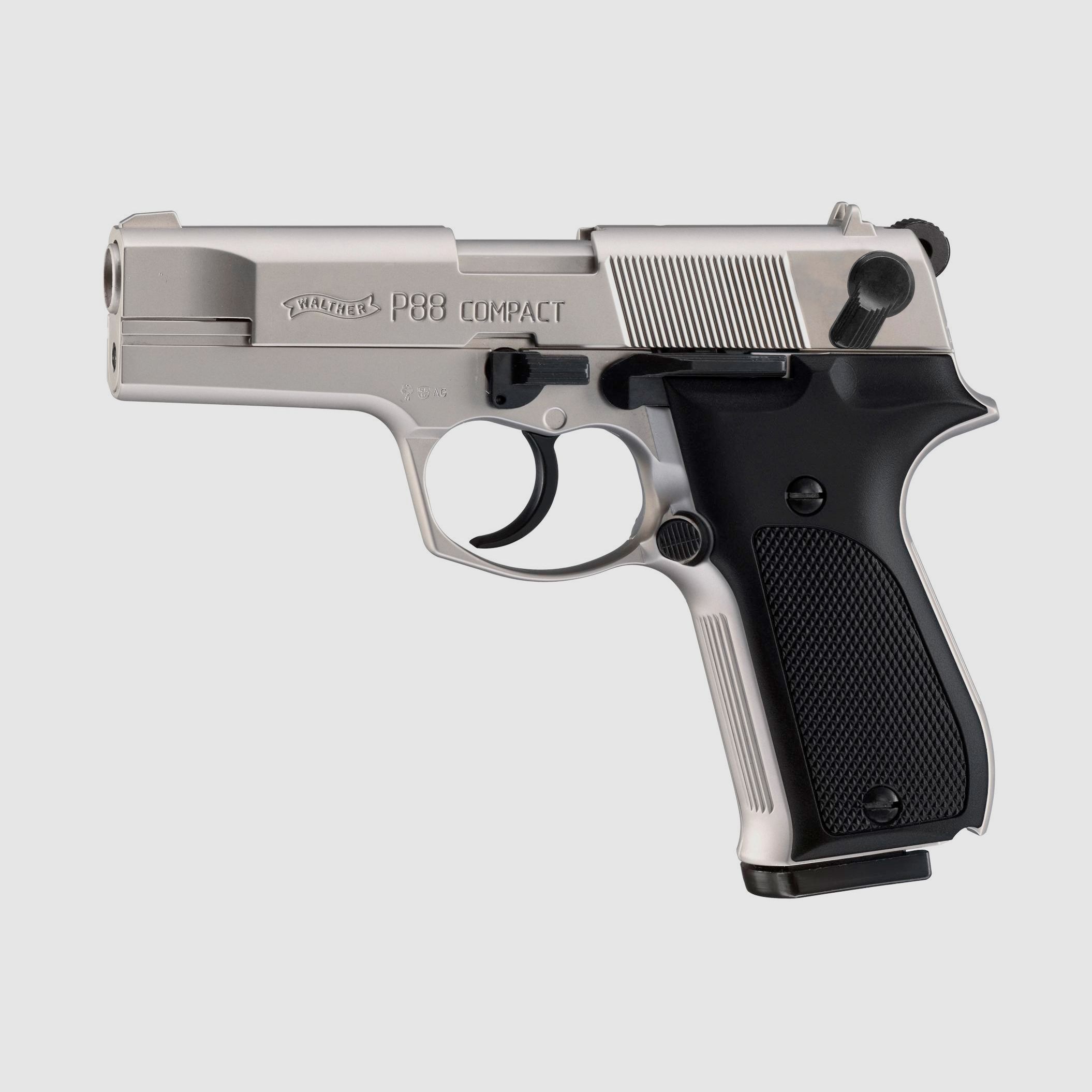 Umarex 316.02.02 - Walther P88 9mm P.A.K. Schreckschuss NKL. vernickelt Pyro