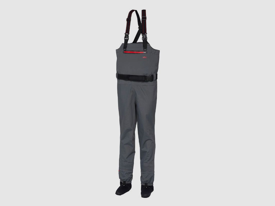 DAM EFFZET – DRYZONE BREATHABLE CHEST WADER STOCKINGFOOT Grey Black