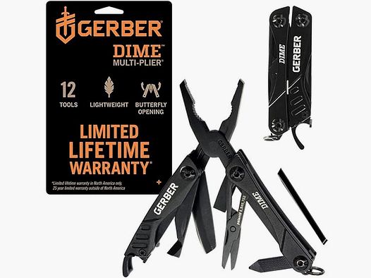 MULTIFUNKTIONSWERKZEUG GERBER POCKET DIME SCHWARZ