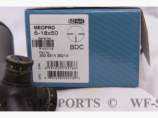WF-SPORTS MEOPTA, MeoPro 6-18x50 reticle BDC, The long-range specialist,