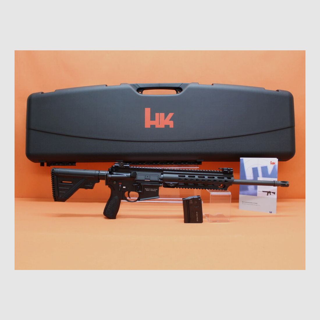 Heckler&Koch Ha.Büchse .223Rem Heckler&Koch/H&K MR223 A3 16,5" Lauf Schwarz HKey, Gas-Piston-System AR-15/HK416