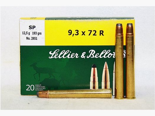 Sellier&Bellot, 9,3x72R, SP, 193 grs, 20 szt