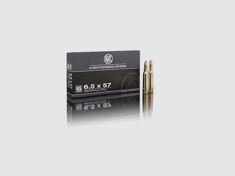 RWS Munición para rifle 6,5X57R KS 8,2G