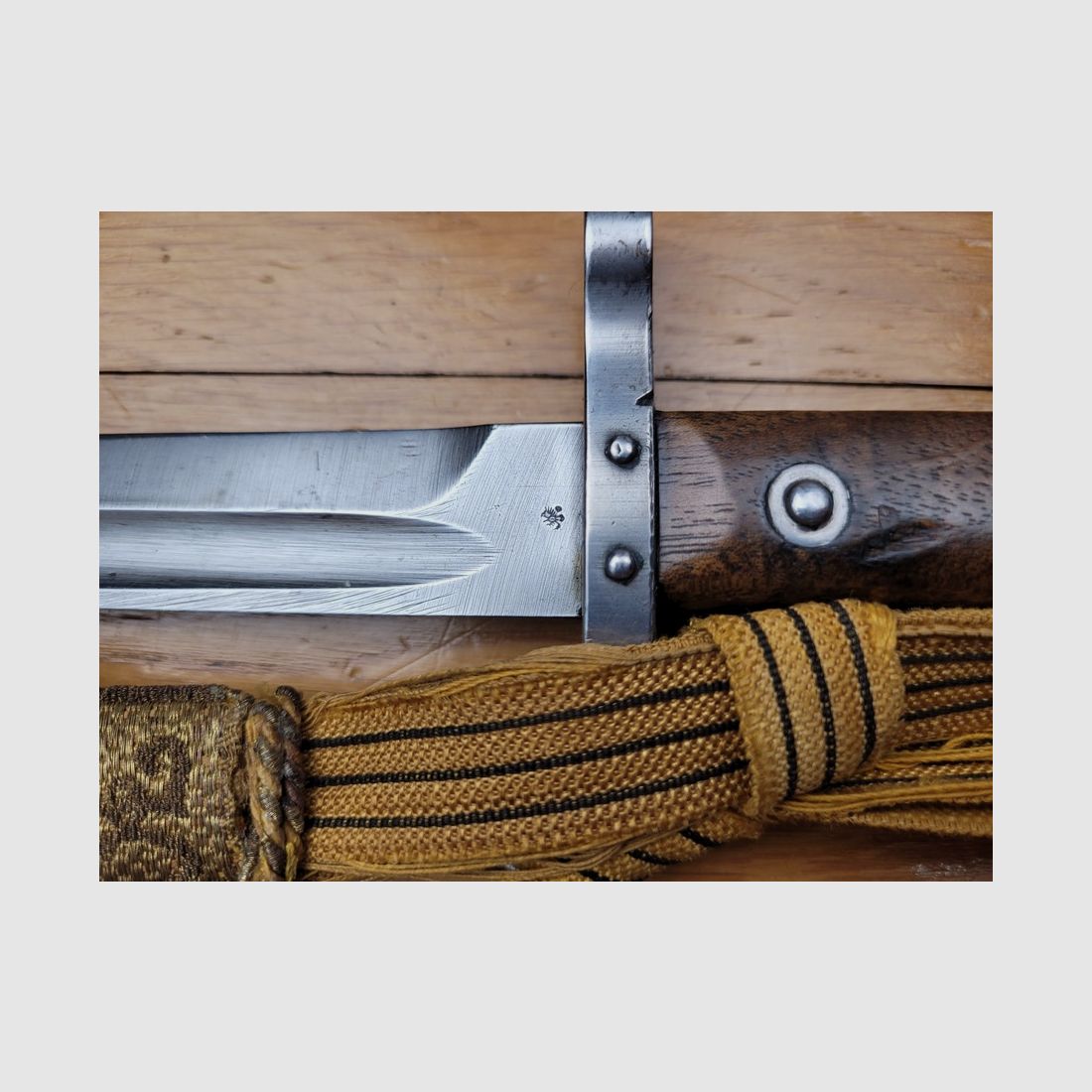 Schöne Bajonett eines österreichischen Unteroffiziers Mod 1895 – OEWG – Seltene Karl 1. (1916-1918) – 1. WK – TBE, Bild 3 von 17