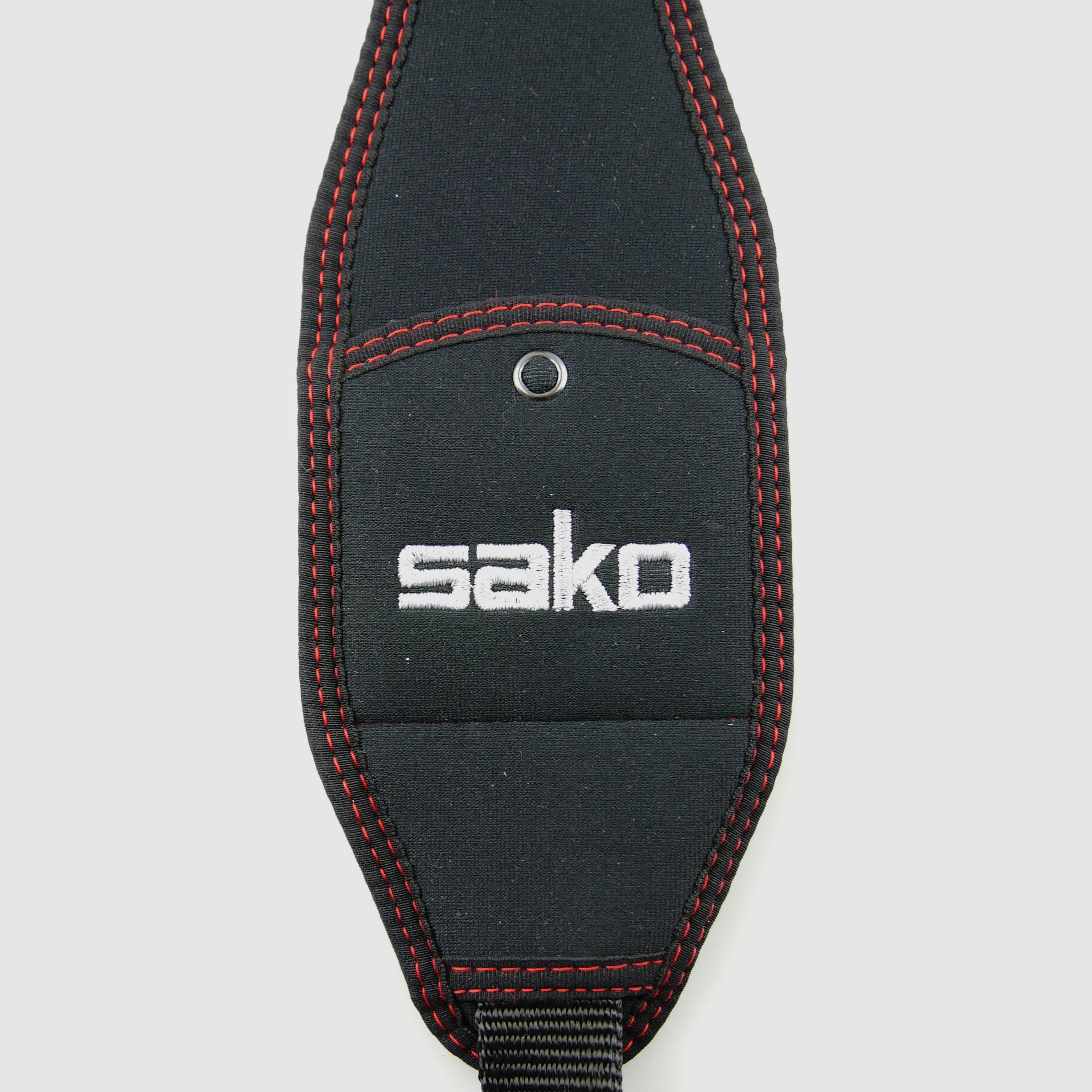 Niggeloh 134600505 Gewehrgurt SAKO Neopren Schwarz mit Einstecktasche