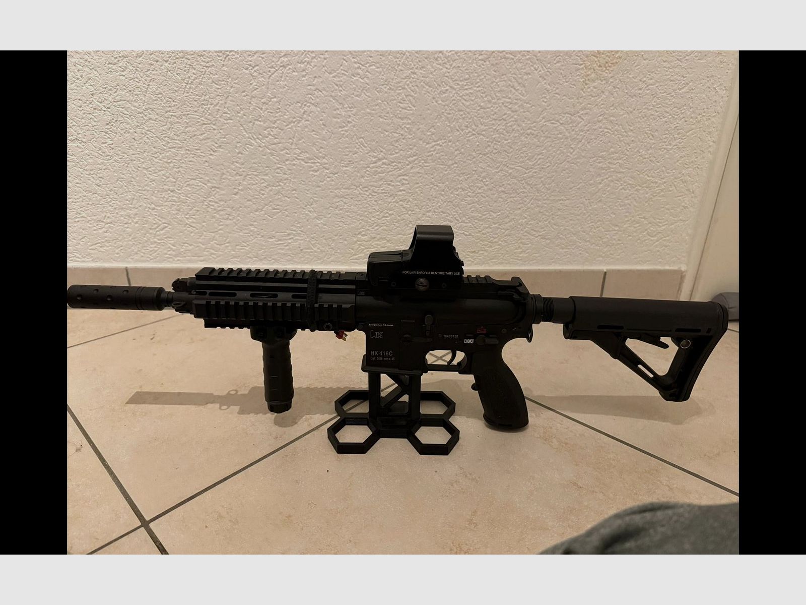 HK416C Airsoft inkl. Schalldämpfer & 2 Magazine