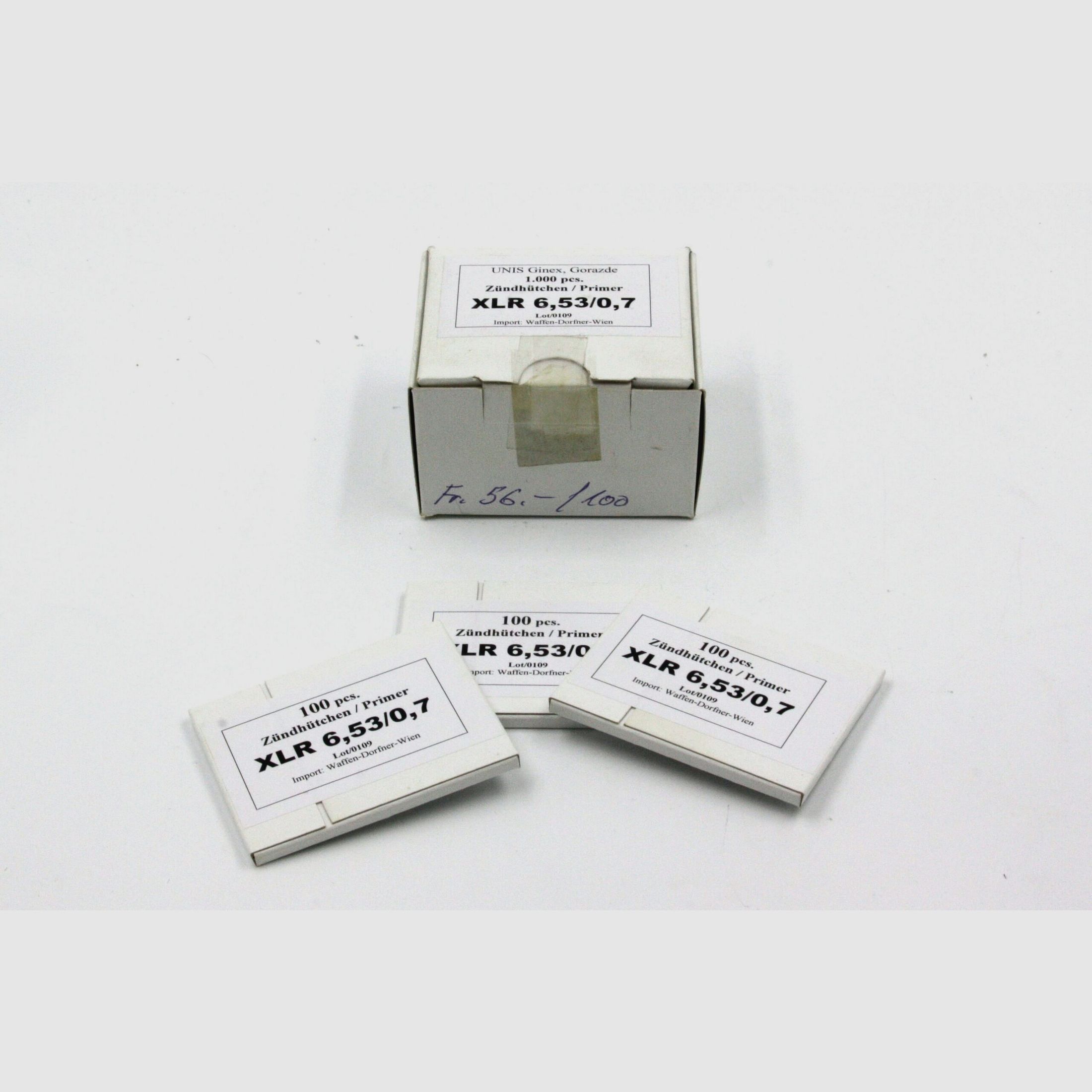Primers Unis Ginex XLR 6.53/0.7, 100 pcs.