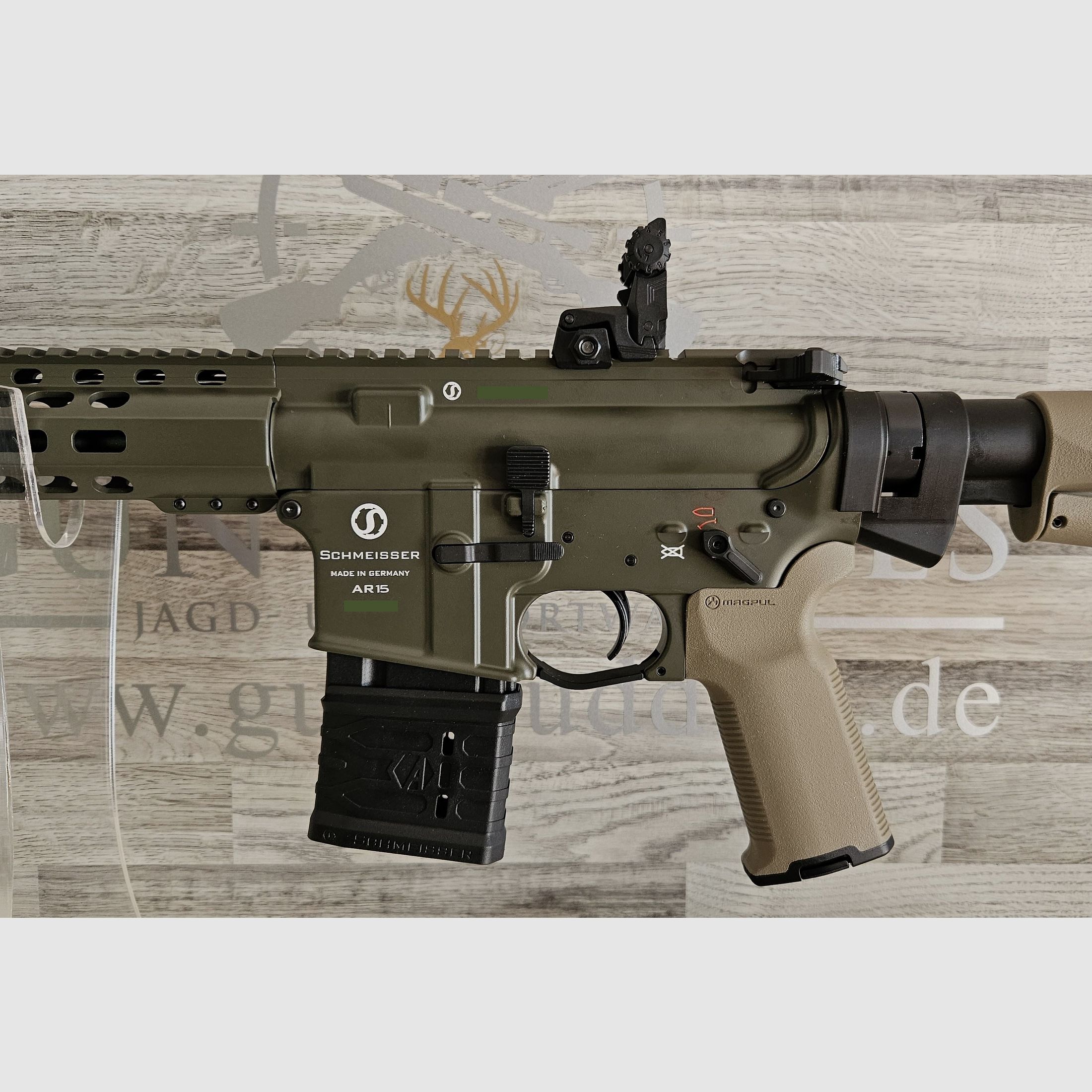 Schmeisser AR15 M4FL 14,5" OD Green MAGPUL Kal. .223Rem - versandkostenfrei - Neuware vom Fachhandel