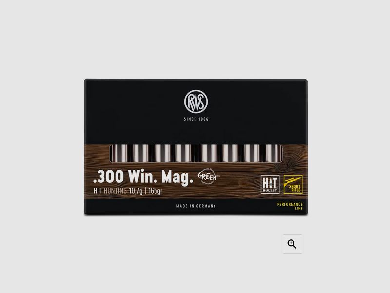 RWS 300 Win. HIT Kort Geweer 165 Gr.