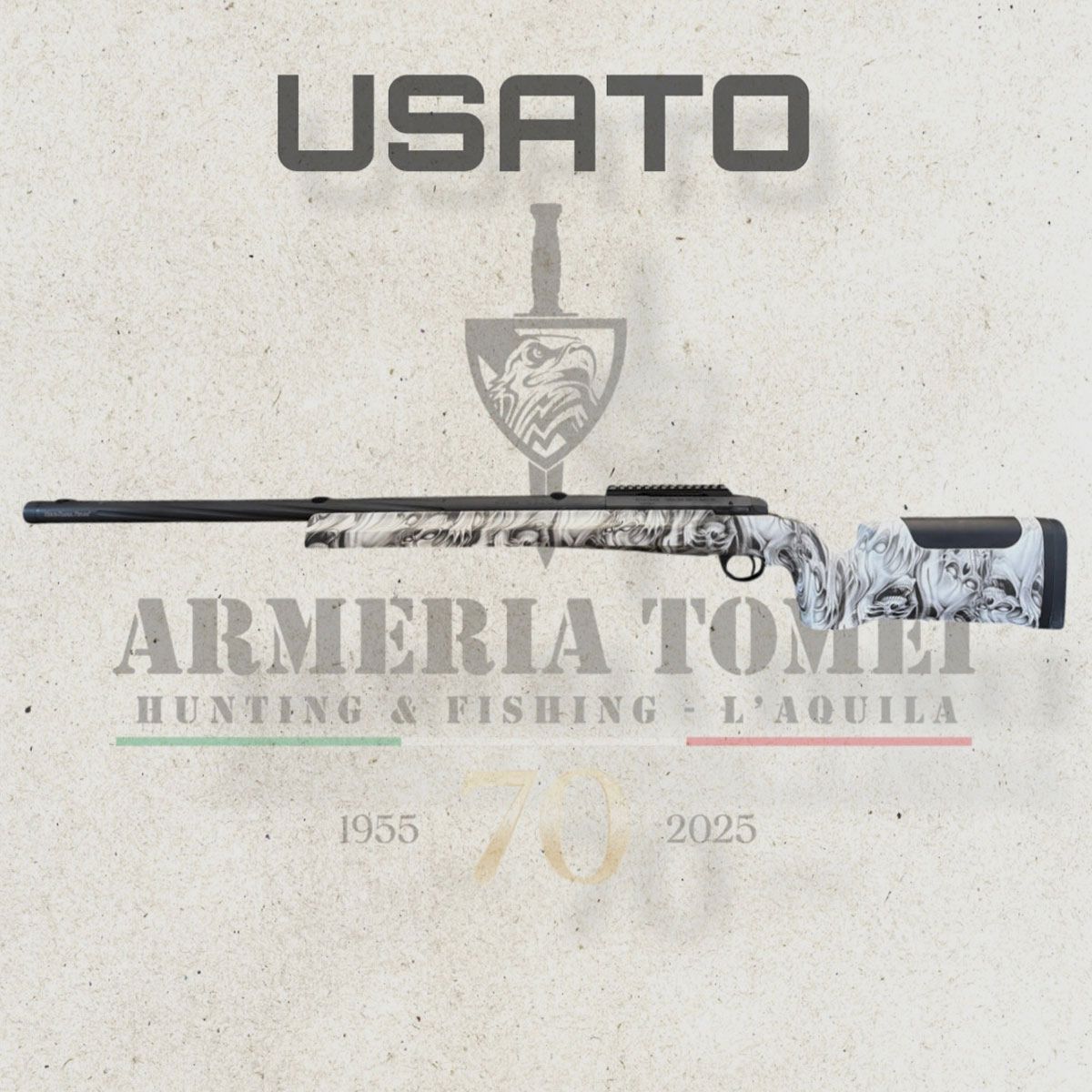 USED – RIFLE – SABATTI MOD. TLD WHITE FLUTED cal. 308 Win, image 5 of 7