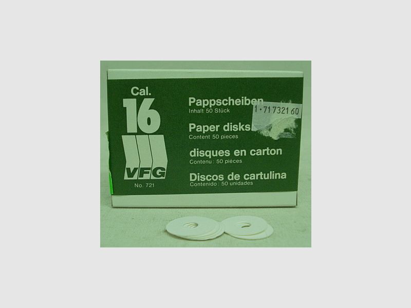VFG Pappscheiben .16 -