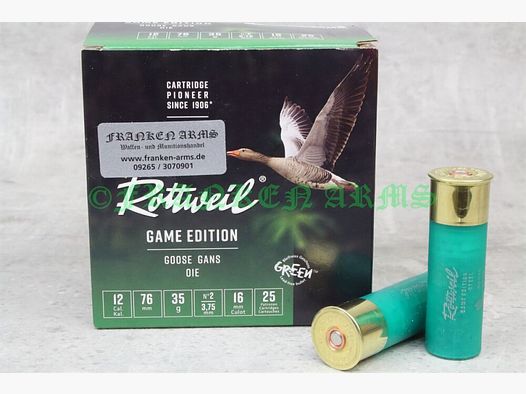 Rottweil Game Edition GANS 12/76 3,75mm 25Stück Staffelpreise