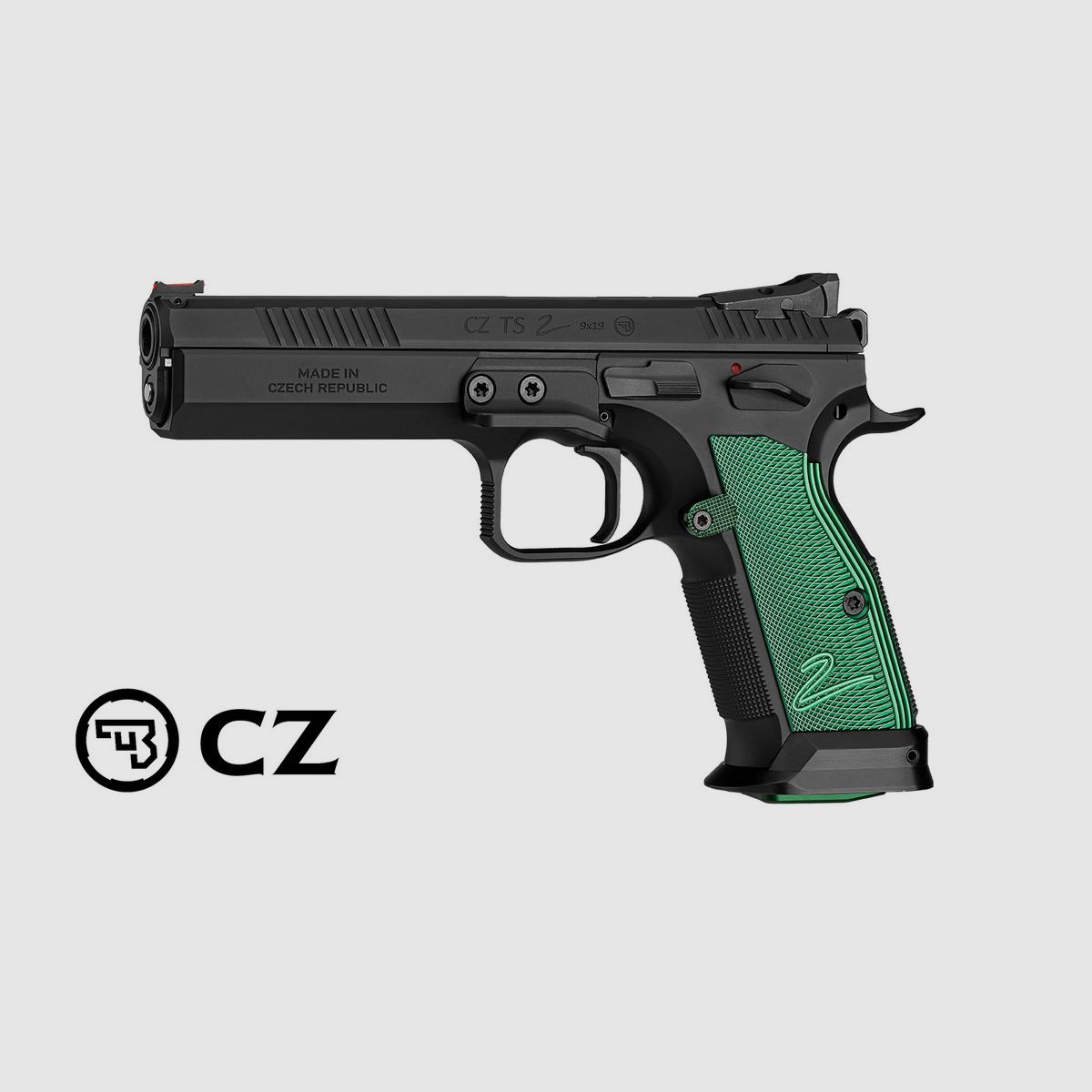 CZ TS 2 Racing Green Pistol 9mm Luger