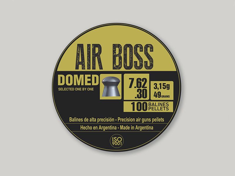 Rundkopf Diabolos Apolo Air Boss Domed Kaliber 7,62 mm 3,15 g glatt 100 StĂĽck