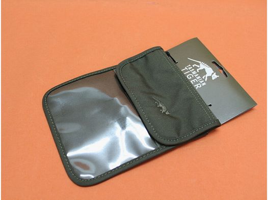 Tasmanian Tiger TT Neck Pouch (7621) 036 cub: Porta documento con pattina e tasca con zip ca. 280x145x15mm
