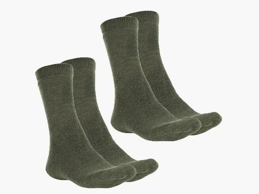 Mil-Tec Chaussettes Merino 2-Pack - Olive / 39-41