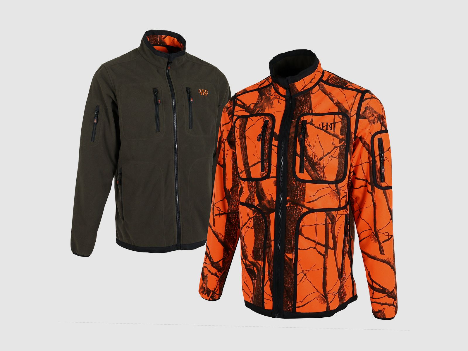 HOUSE OF HUNTING Wendbare Fleecejacke CAMO BLAZE