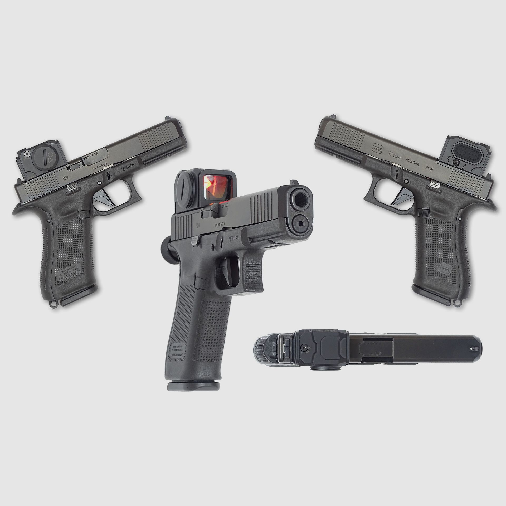 OA SHARP SIGHT II, mirino a punto rosso efficace per armi lunghe e corte con reticolo intercambiabile, immagine 5 di 7