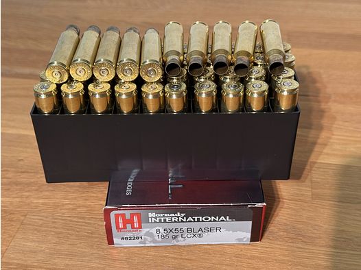 50 Hülsen (Hornady) in 8,5x55 Blaser
