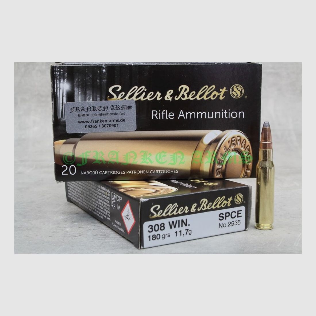Sellier&Bellot .308 Win. SPCE 180gr. 11.7g 20 pieces