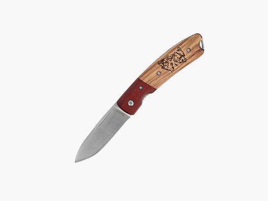 Nóż składany Martinez Albainox Bear Zebra Wood, Satin 3Cr13Mov