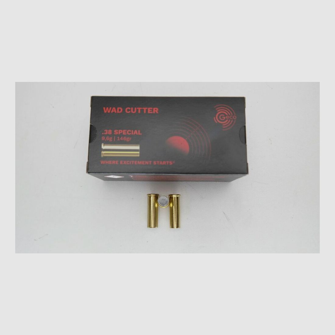 1000x Geco .38 Special 148gr. 9.6 grams Wad Cutter WC in 50 pack