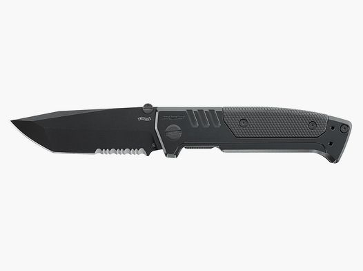 Umarex 5.0898 Messer Walther PDP Steel Frame Tanto Folding Knife BLK-BLK-SE