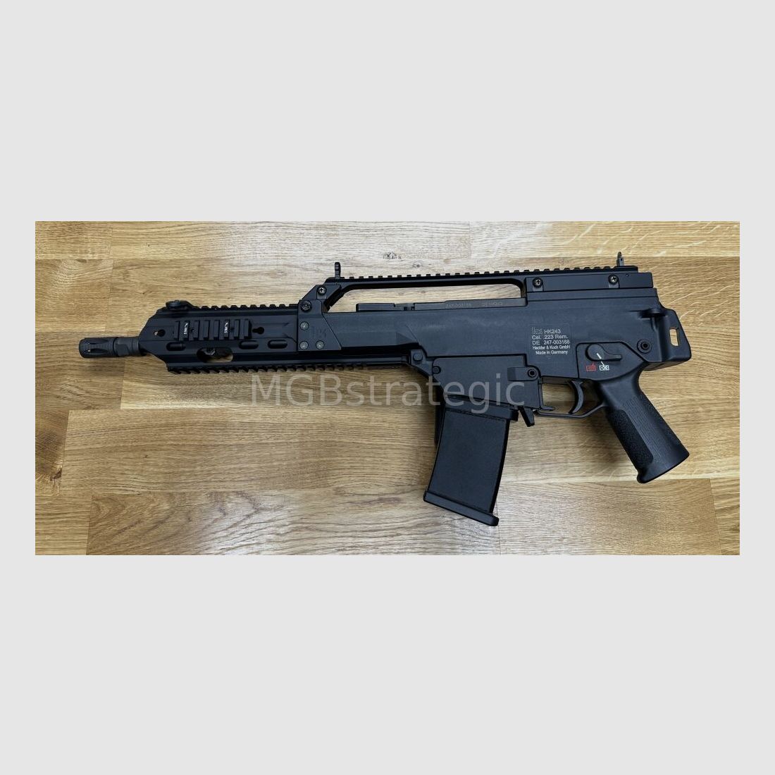 Heckler & Koch MGB243K Limited Edition halfautom. geweer .223Rem HK243 in "G36K" looplengte Limited Edition door MGB - klapstok - civiele versie van de H&K G36KA4 G36K