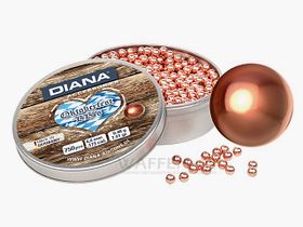 Diana Rundkugelmunition Kaliber 4,4mm Kupferbeschichtet 750 Schuss