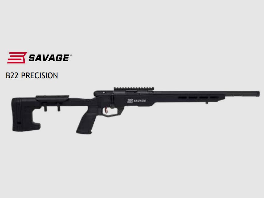 Savage B22 Precision, repeating rifle, caliber 22lr immediately available +20€ shipping