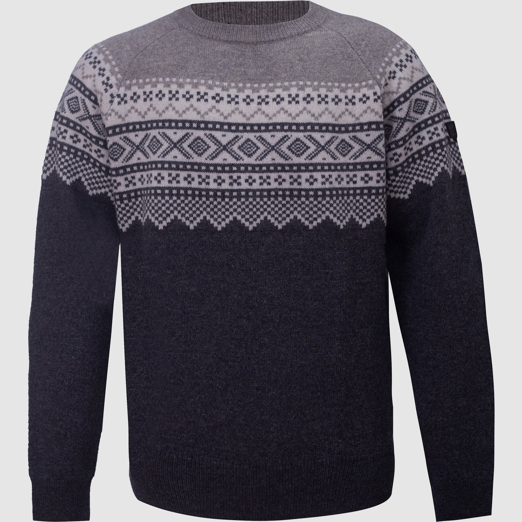 True North Sweater Wool Dark Grey Melange XXL