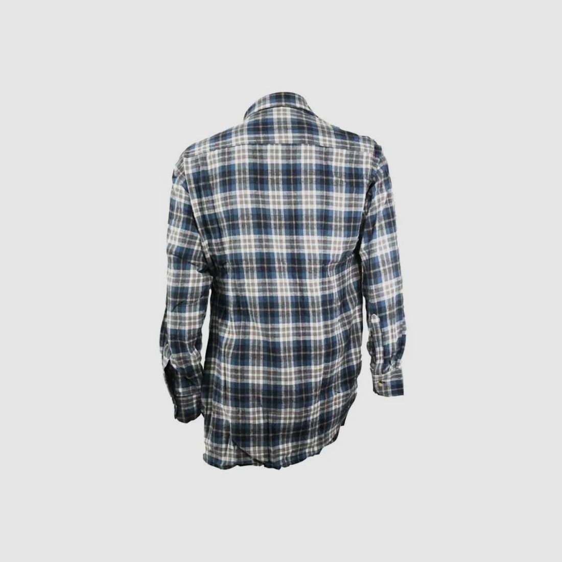 Langarmhemd mit blauen Chevron-Karos Größe L bis 2XL, Bild 9 von 12