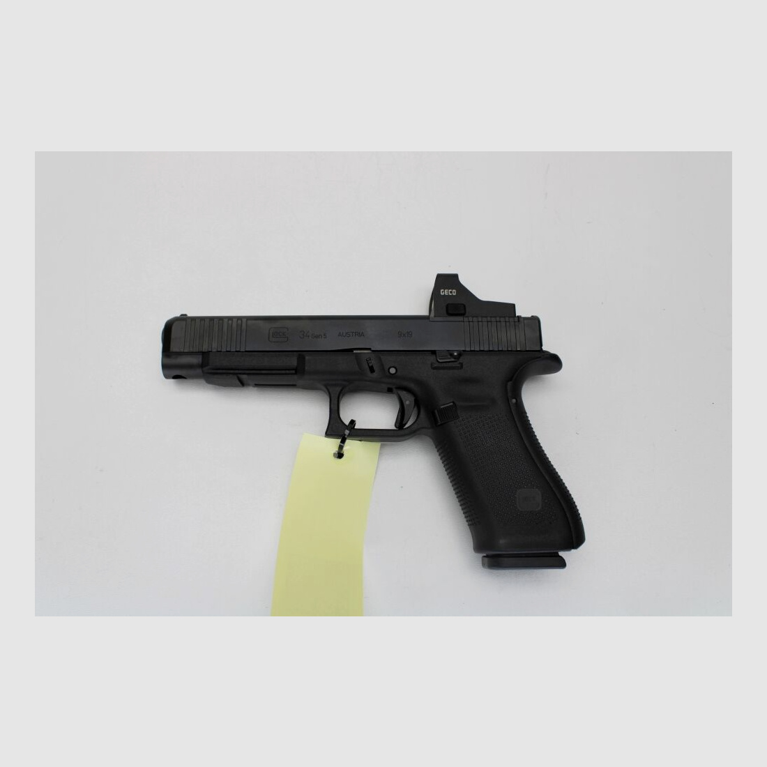 Glock 34 GEN5 MOS M.O.S. pistool met Geco richtkijker en 3 magazijnen 9mm Luger