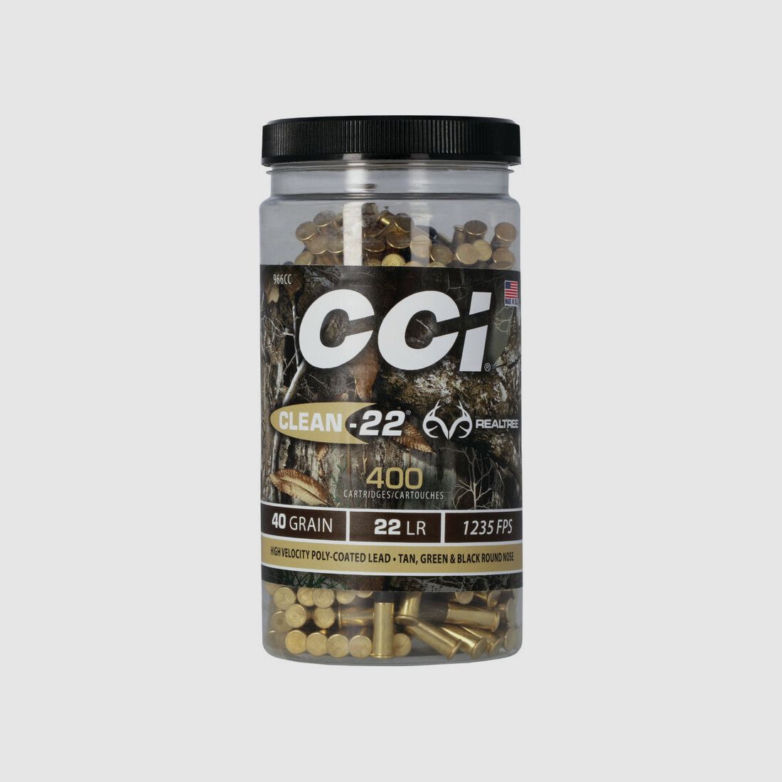 CCI Clean-22 High Velocity .22 LR 40GR LRN 400 Patronen