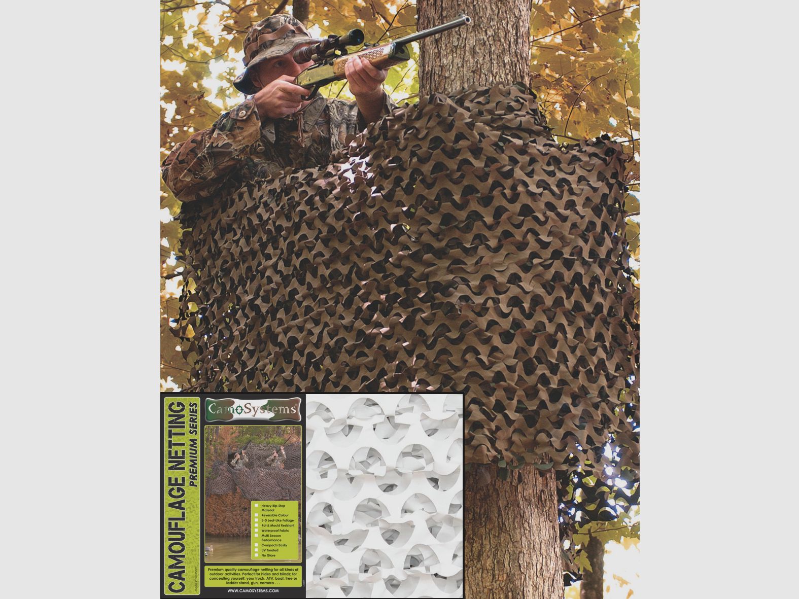 Filet de camouflage en PVC 3x6 m