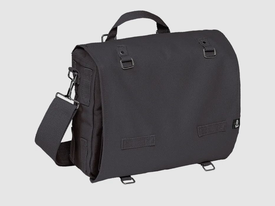 Combat bag / shoulder bag, large, 25x30x11cm, black by Brandit